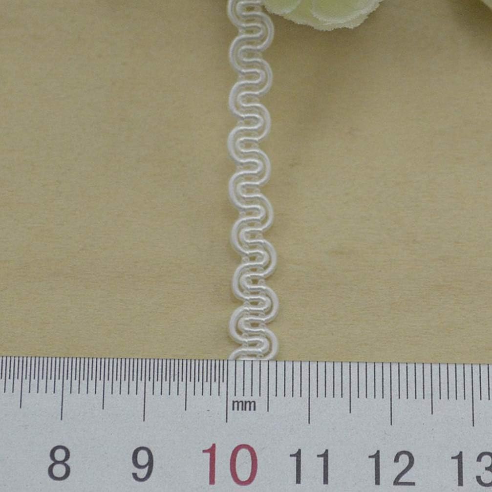 SUPVOX Braided Gimp Trim Crafts Braid Trim Ribbon Metallic Braid Trim Embellishment for Wedding Birthday Party Decoration 10m