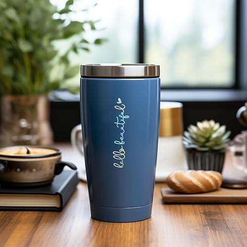 Miniatura 3 de 2 x Hello Beautiful Car Mirror Decal, Holographic Affirmation Sticker, Rearview Mirror Decal, Cute Mirror Decal, Holographic Tumbler Sticker, Water