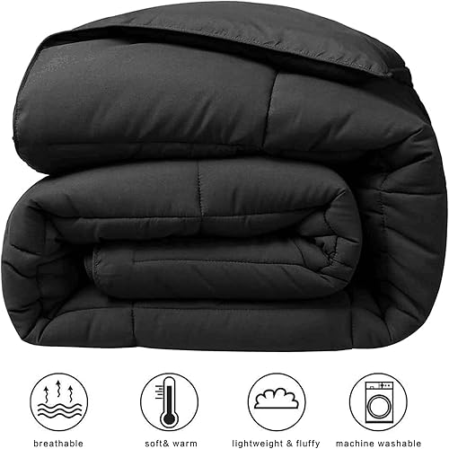 Miniatura 2 de COHOME Edredón alternativo de enfriamiento de la serie Twin XL 2200, relleno de edredón acolchado con pestañas de esquina para todas las estaciones,