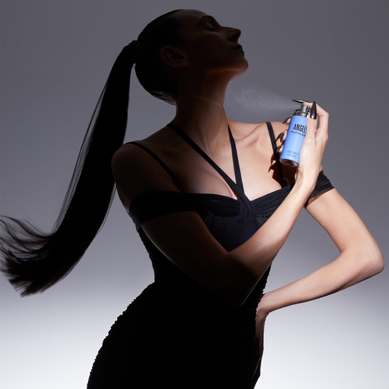 MUGLER ANGEL Parfum Brume Cheveux et Corps, Parfum pour Femme Ambré Gourmand, Brume pour Femme 100 ml
