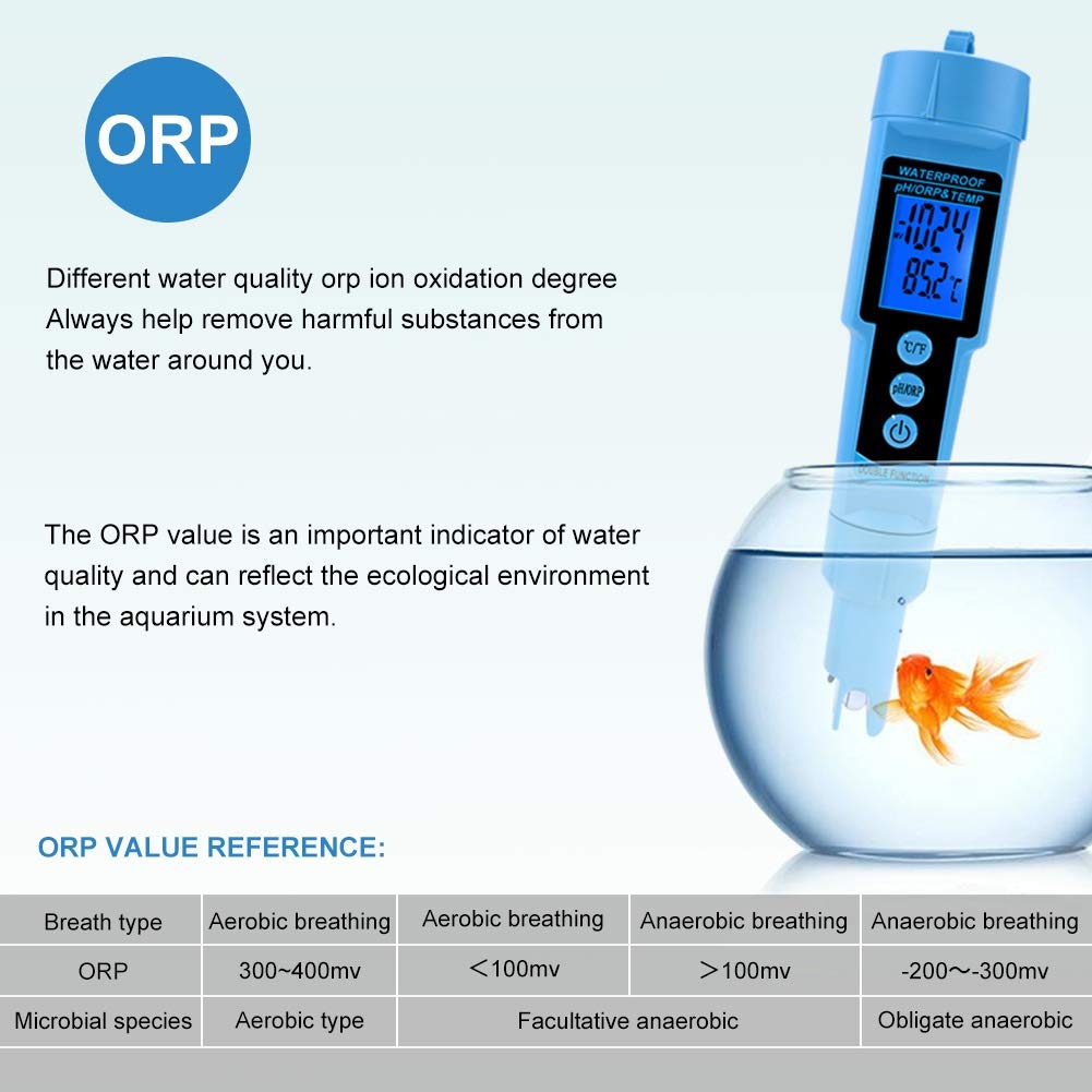 Prodotti scientifici Portatili 3 in 1 PH ORP Temp Misuratore di Acqua Rilevatore di Acqua Multi-parametro Tri-Meter Digitale Tester per Monitor della qualità dell'Acqua