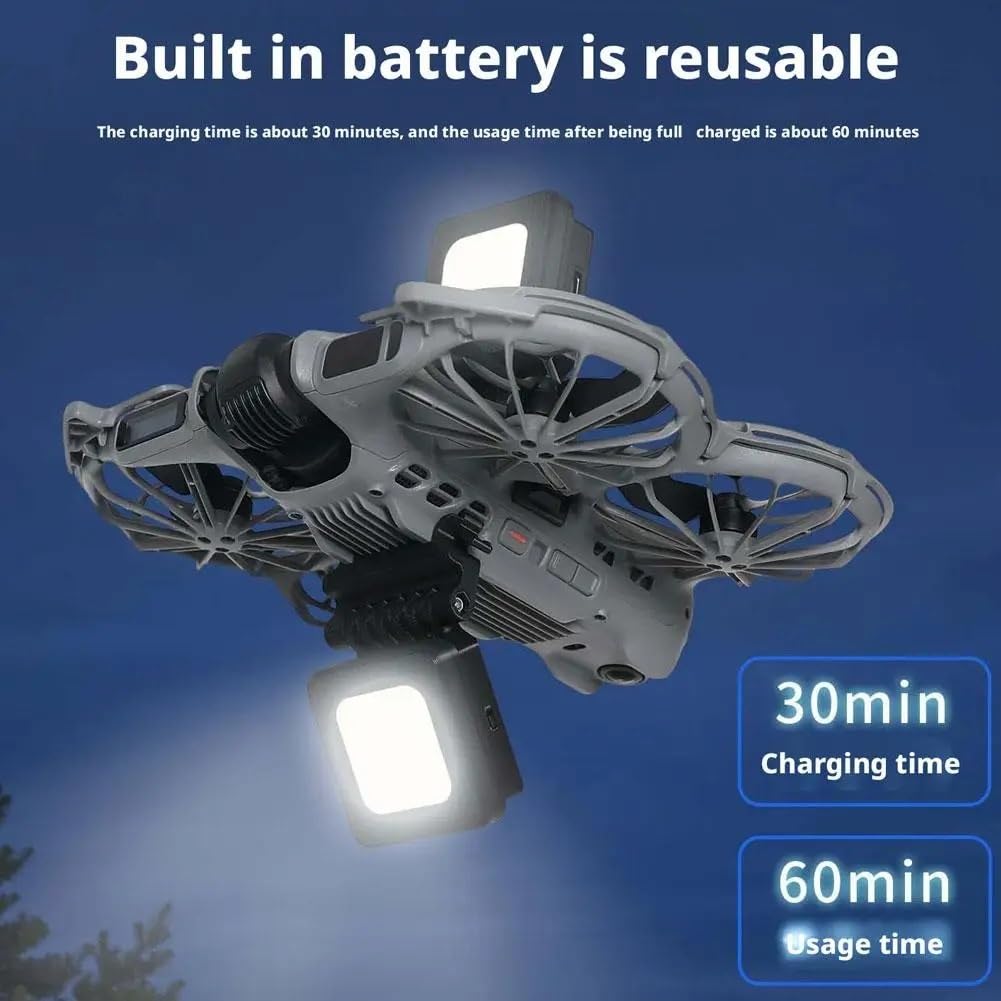 Compatibile con DJI NEO 2 Luce di avviso notturno | Alta luminosità, segnale chiaro, maggiore visibilità notturna(1 set)