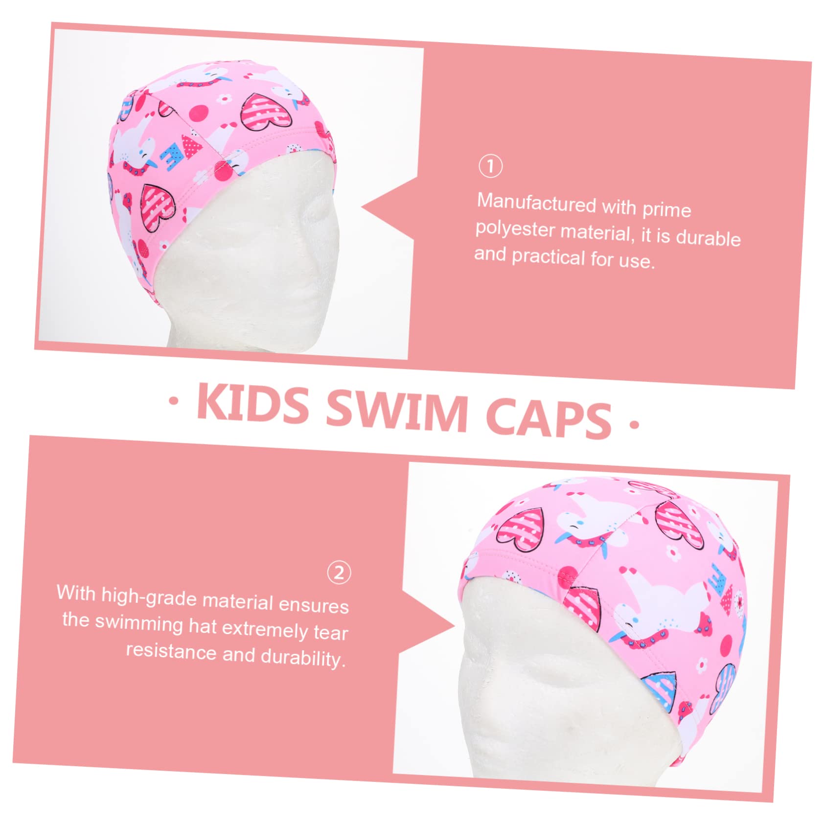 SUPVOX 5 Set Di Cuffie Da Nuoto Per Ragazzi E Ragazze A Tema Per Bambini Per Proteggere I Durante Il Nuoto 2 Pezzi*5