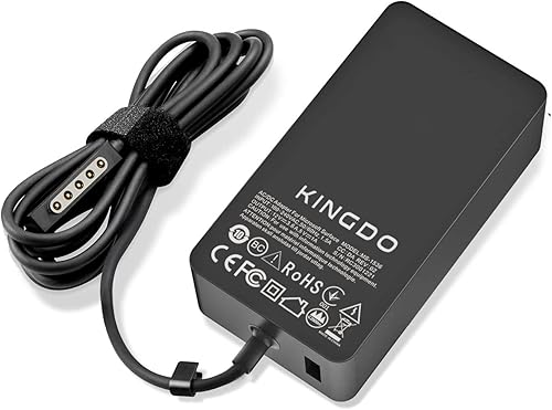 Miniatura 4 de Kingdo - Cargador Surface Pro 2 para Surface Pro 1, 48 W, 12 V, 3.6 A, adaptador de fuente de alimentación para Microsoft Surface Pro 2 Surface Pro
