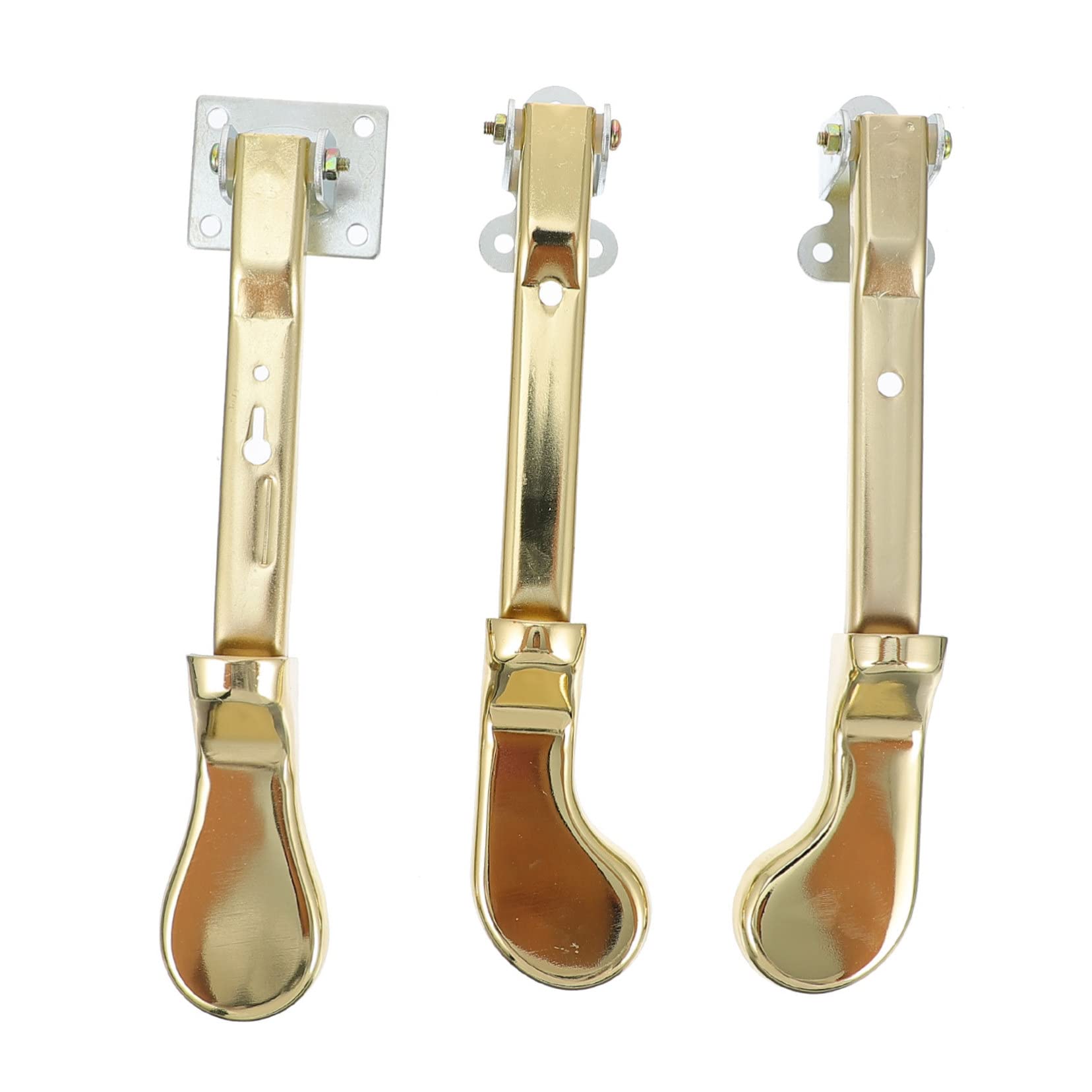 Wakauto Piano Pedals Set 3pcs Metal Imitation Gold Finish for Piano Accessories