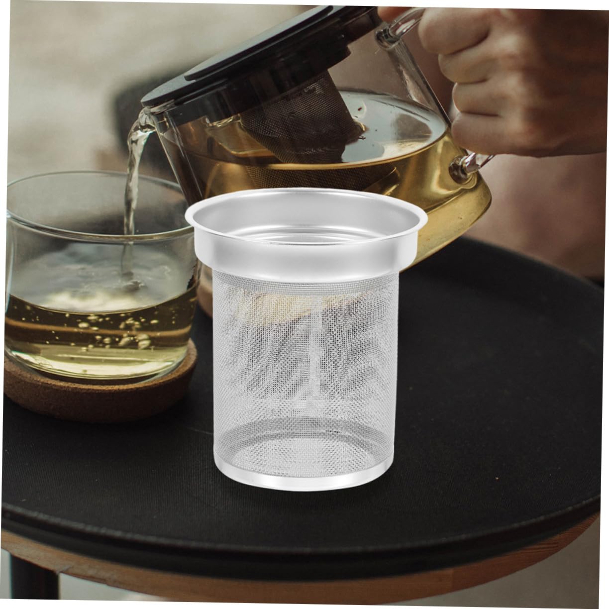 Infuseur à Thé Métal Filtre de Rechange pour Théière Résistant Rouille et Pratique pour Préparer un Thé Délicieux