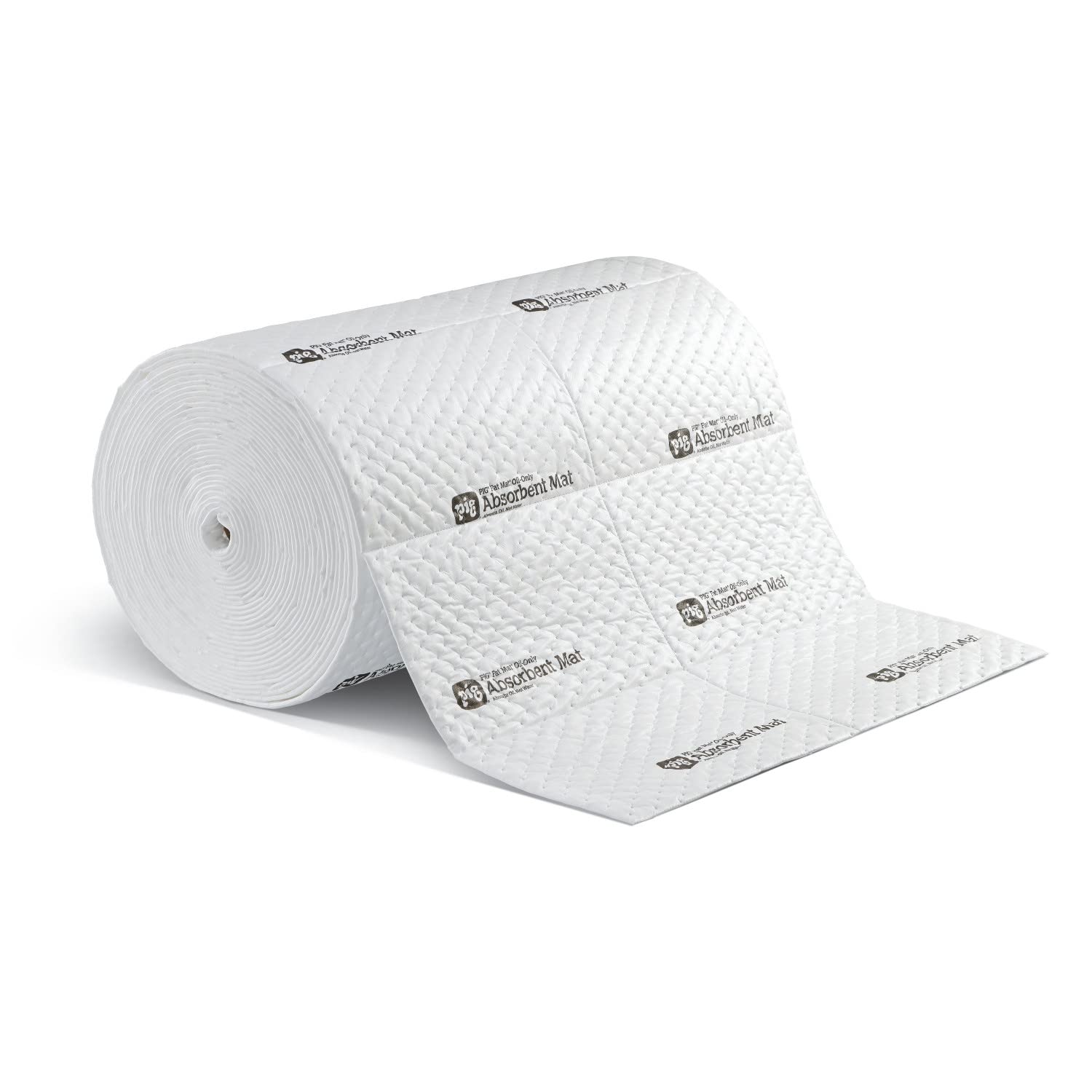 PIG Fat Mat | Oil Absorbent Mat Roll | Absorbs up to 40 Gallons | Oil Absorbing Extremeweight Mat Roll | 75 L x 32