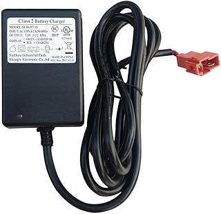 7.0V0.8A Ride On Car Charger Adapter, 6 Volt Battery Charger for Kids Ride On Car, Kid Moto Ride On Car Red 7V Square Plug