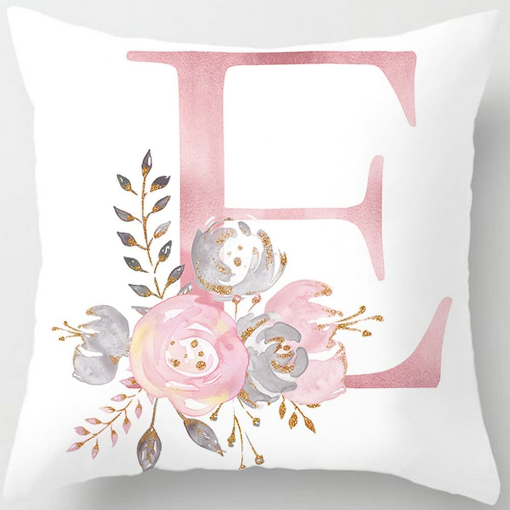 SMALL SQUARE CUSHION LETTERS FROM THE PINK ROOM