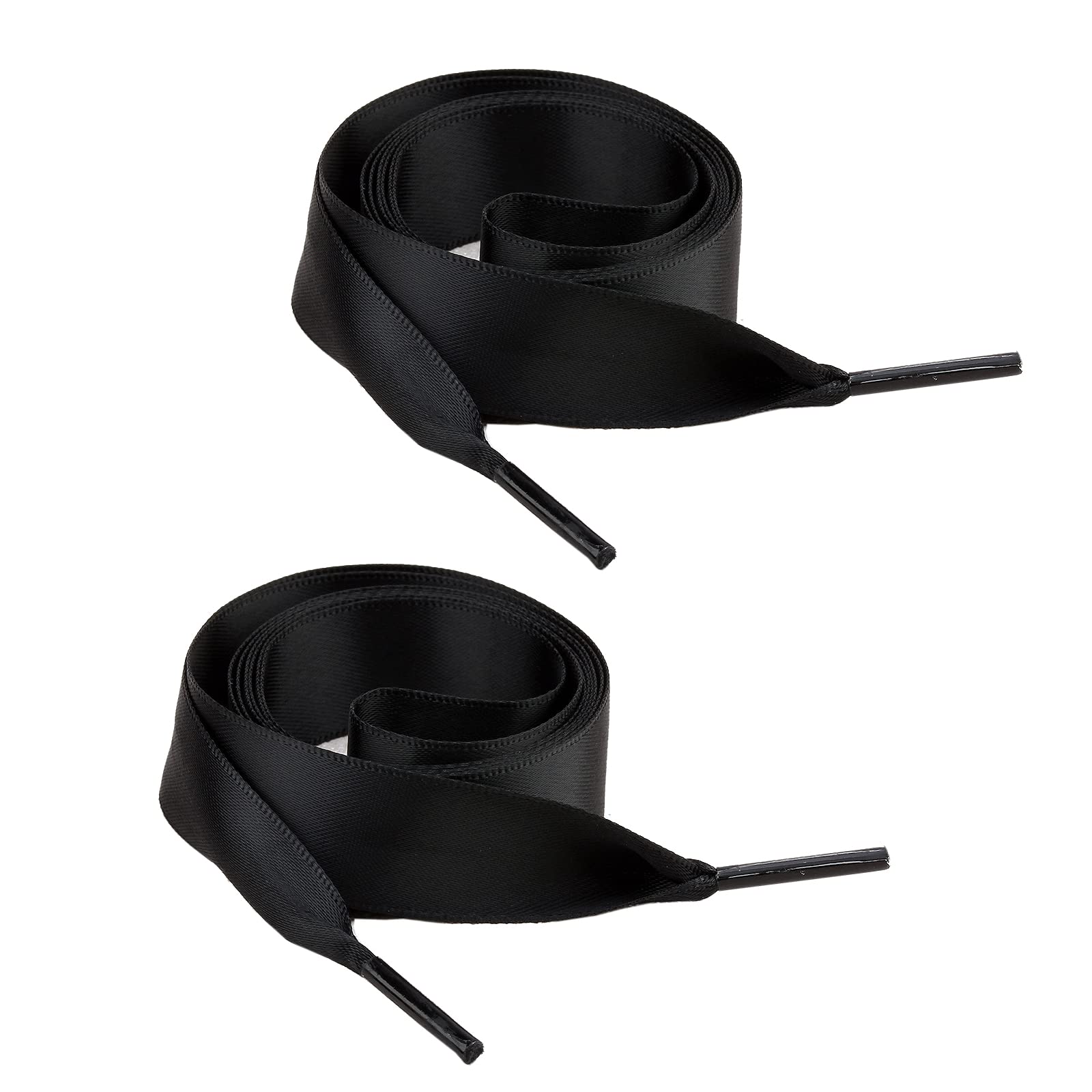 LHXVQZW Satin Ribbon Shoelaces 2 Pairs,3/4'' Wide Flat Shoe Laces for Women Girls Sneakers Shoes Boots Shoe Strings