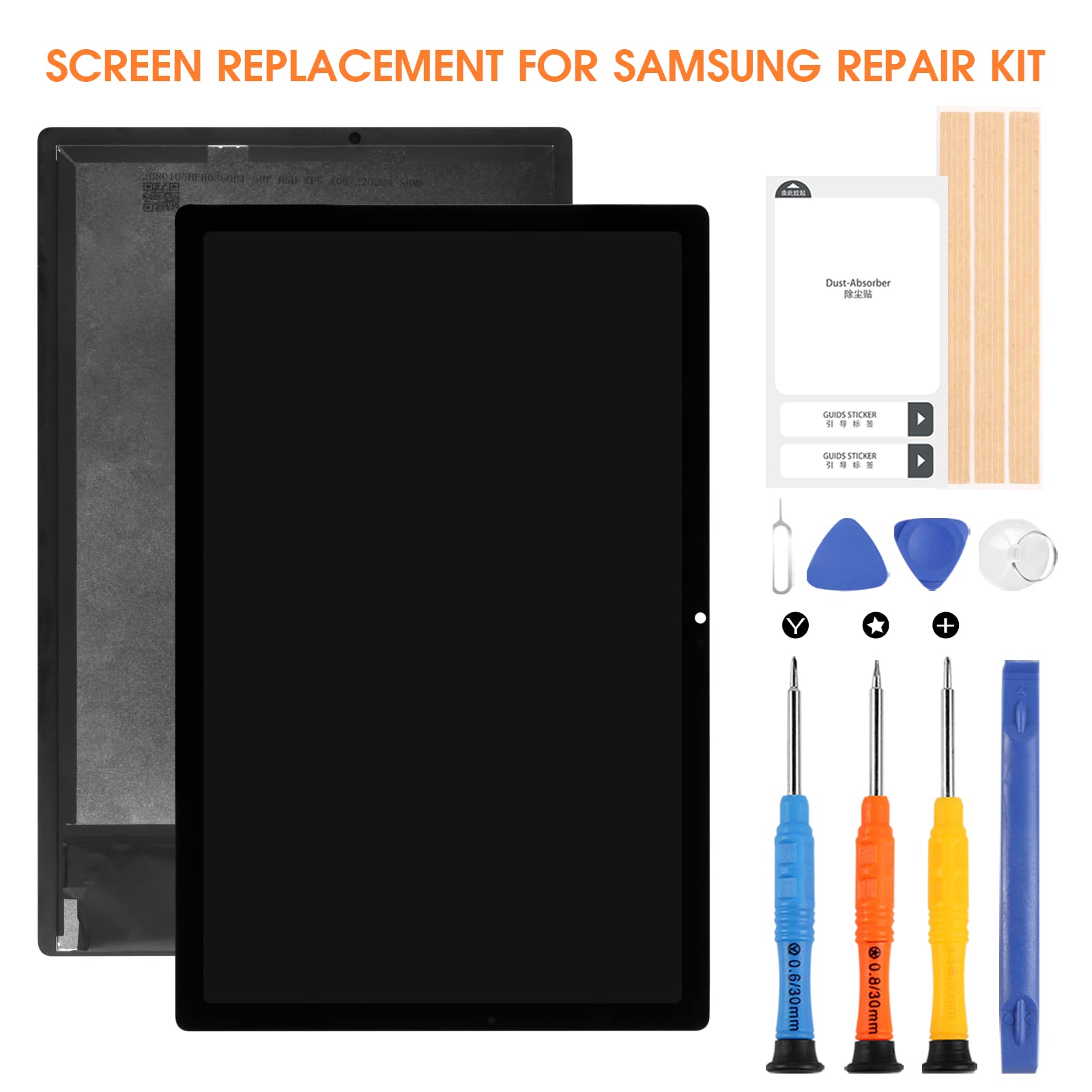 ARSSLY Écran LCD pour Samsung Galaxy Tab A8 2021 SM-X200 SM-X205 10,5 Pouces Affichage, Remplacement Écran Tactile Digitazer Assemblée avec Réparation Kit