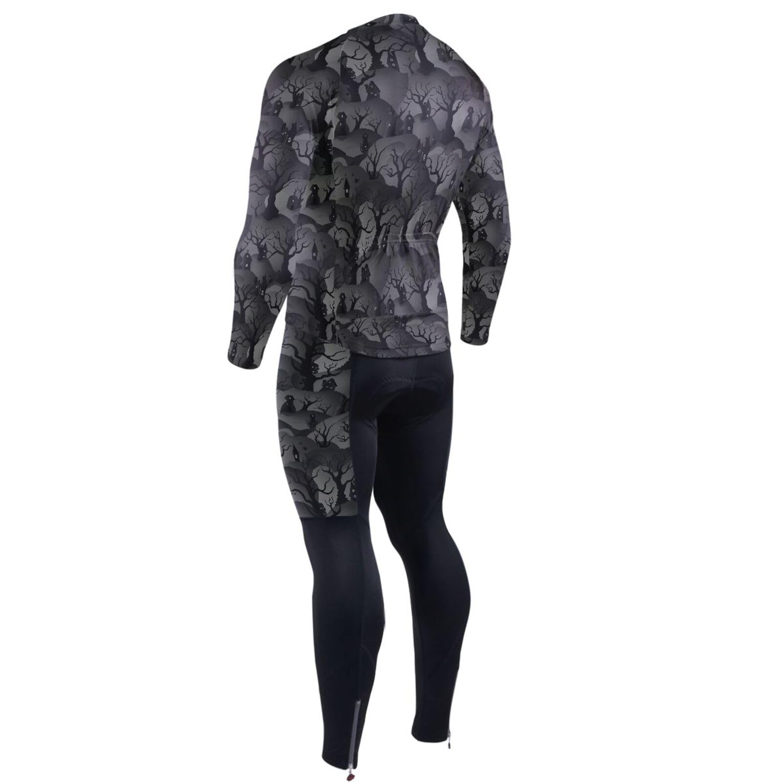Radtrikot-Set mit Taschen, schnelltrocknend, für Herren, gepolstert, 3D-gepolstert