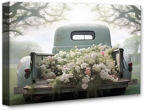 Best Truck Canvas Wall Art: Enhance Your Space with Vintage Farmhouse Charm
