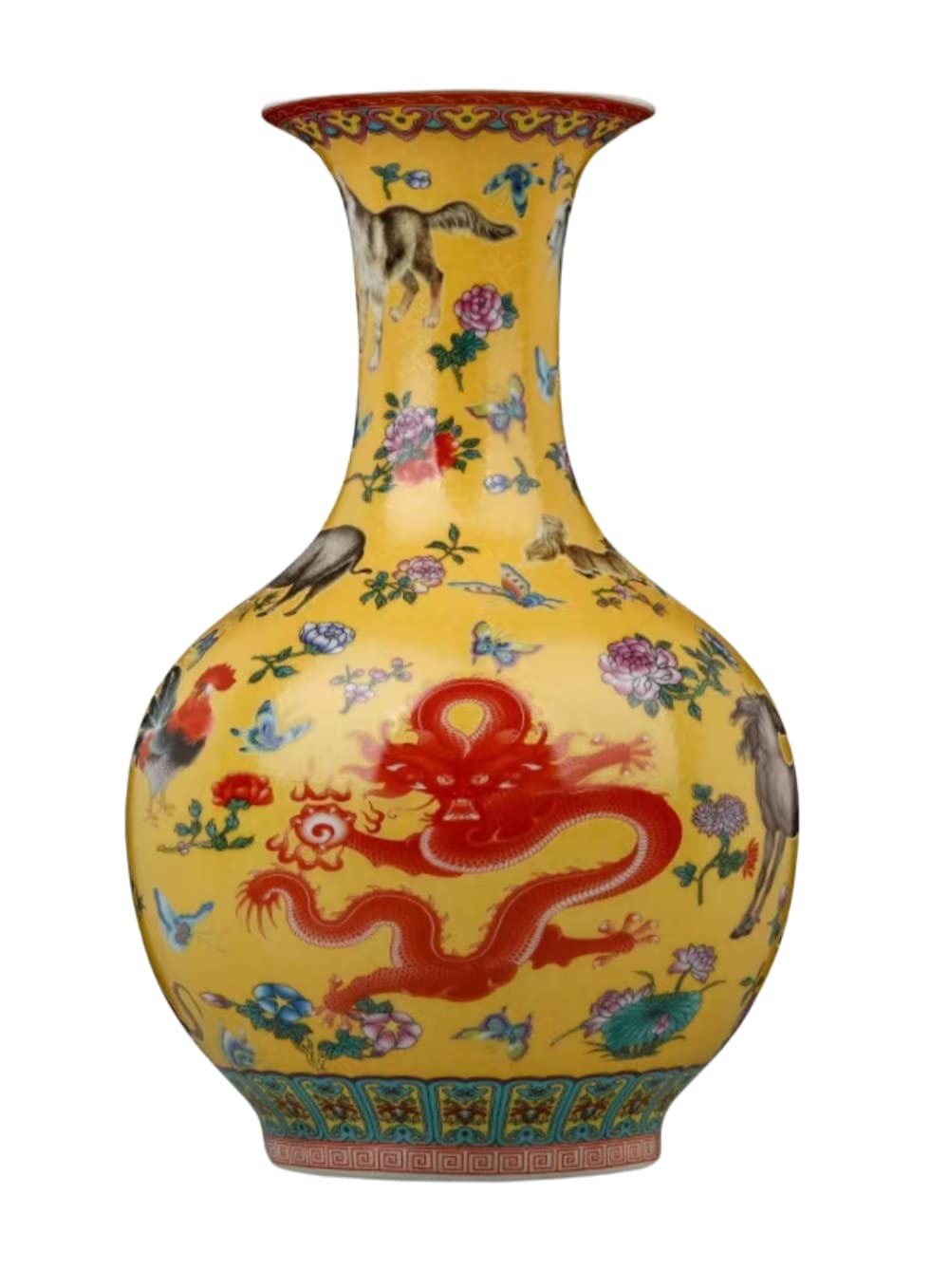 Amazon.co.jp: 中国のセラミック花瓶白大型中国の花瓶磁器の花の花瓶