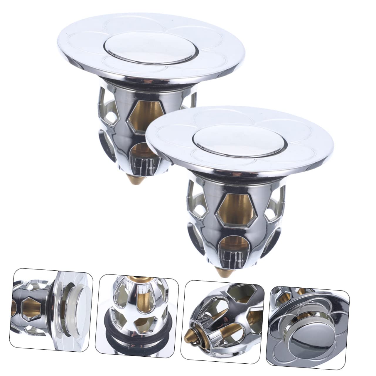 DOITOOL 3 Set Di Tappi Per Lavandino Da Vasca Pratici E Facili Da Pulire Universali Per Il Lavandino Del Bagno 2 Pezzi * 3