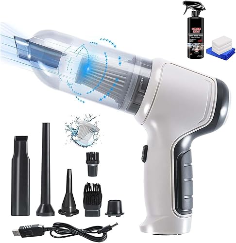 LOCHE Ezvacpro - Aspiradoras portátiles para automóvil, aspiradora inalámbrica de mano para automóvil, succión fuerte de 9000 pa, aspiradora