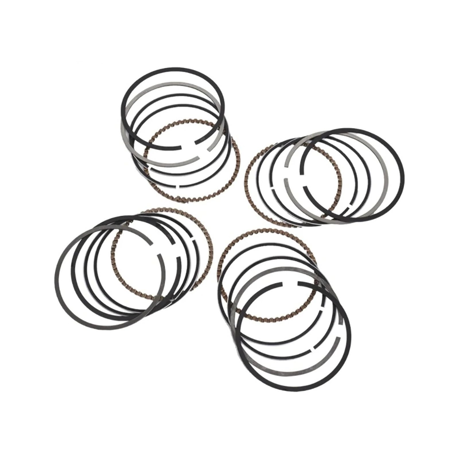 Pistones Kit Anillos Pistón 4 Cilindros Motor Para ZR250 Para Balius 2000 Para ZXR250 1991-1998 Para ZR Para ZXR 250 Juego Anillos 49mm 250cc Cilindro(4 piezas)