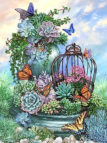 Springbok Puzzle to Remember - Alzheimer & Dementia Activity - Butterfly Bliss 36 Piece Jigsaw Puzzle - Made in USA