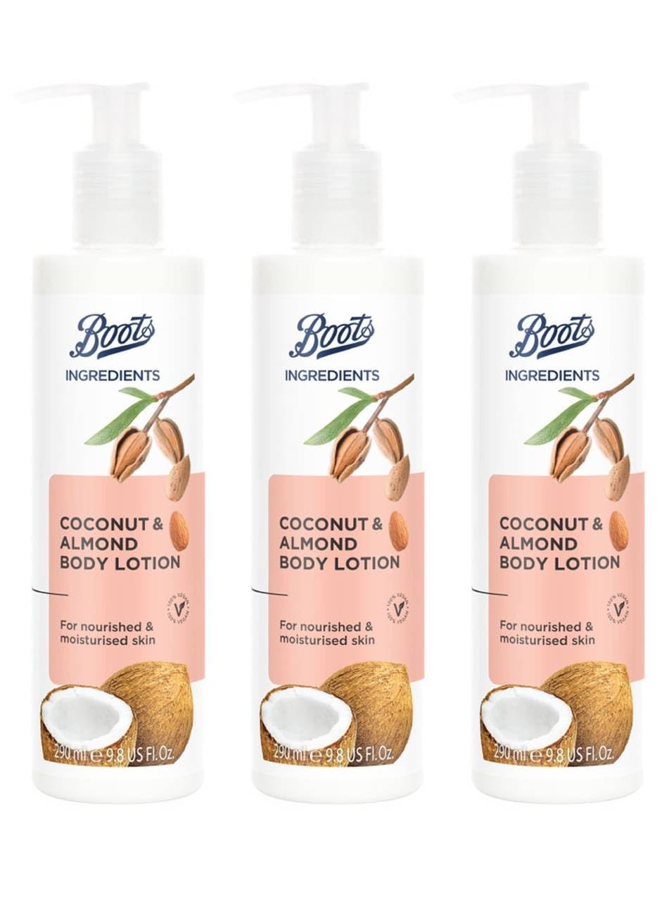Boots Ingredients Coconut and Almond Body Lotion 9 80 Fl Oz 3