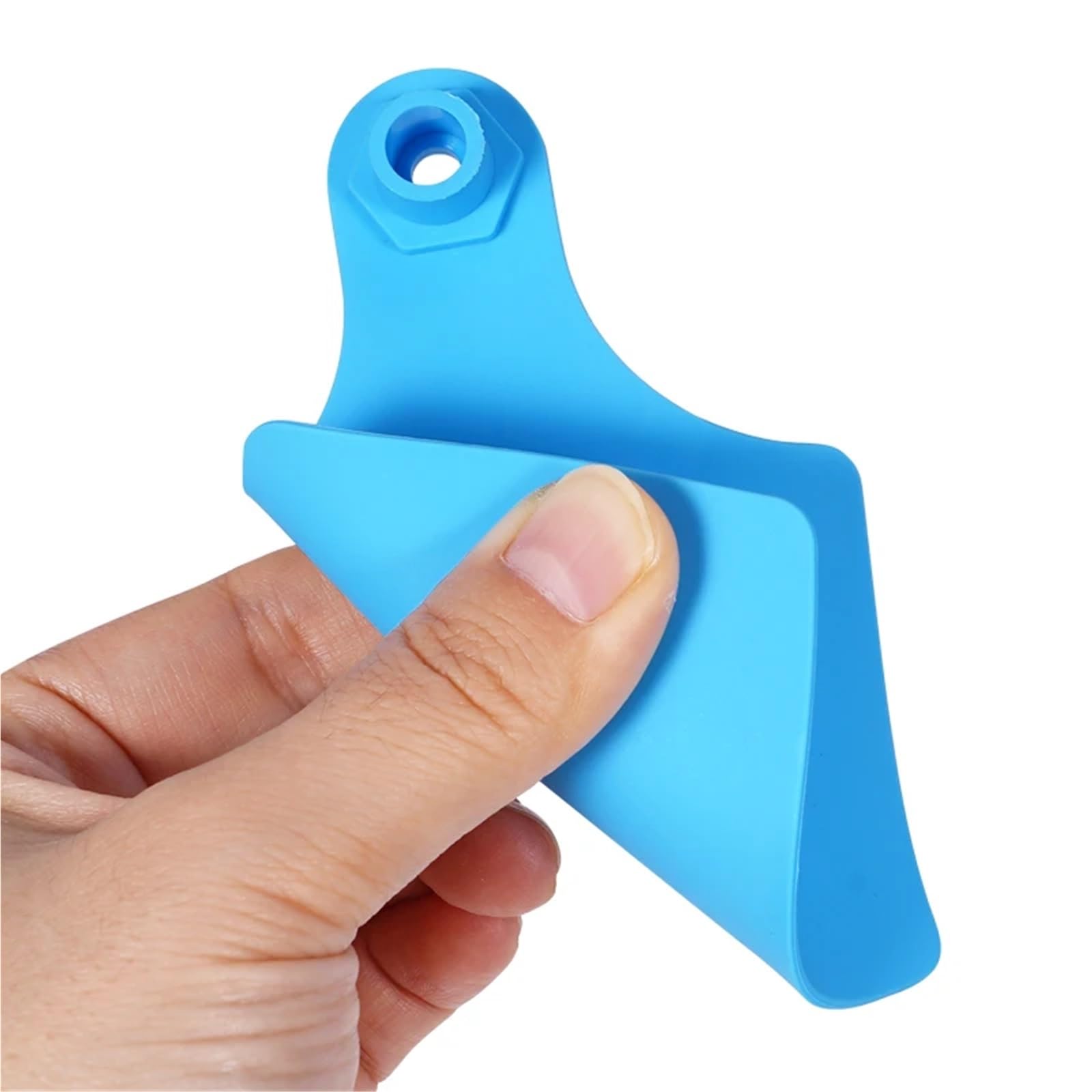 100 marcatori per orecchie di mucca, grandi 105 x 75 mm, etichette identificative per animali senza parole, per orecchie di bestiame, marcatura per la fattoria (rosso)