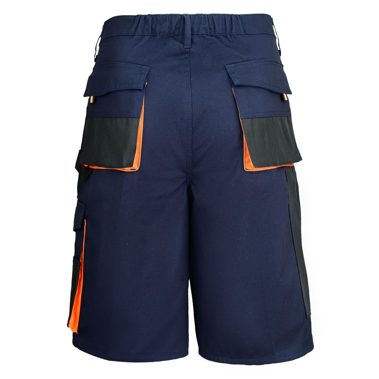 Short de Travail Homme avec Poches | Vêtements Respirants Confortables | Pantalon Court Cargo d'été pour Chantier Peintres Randonnée Sécurité