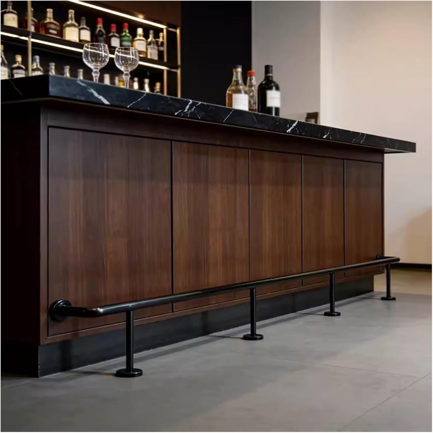 VUIKLCty Commercial Bar Stool Footrest And Armrest Set, Suitable For Restaurants And Gazebos(180cm/5.9ft)