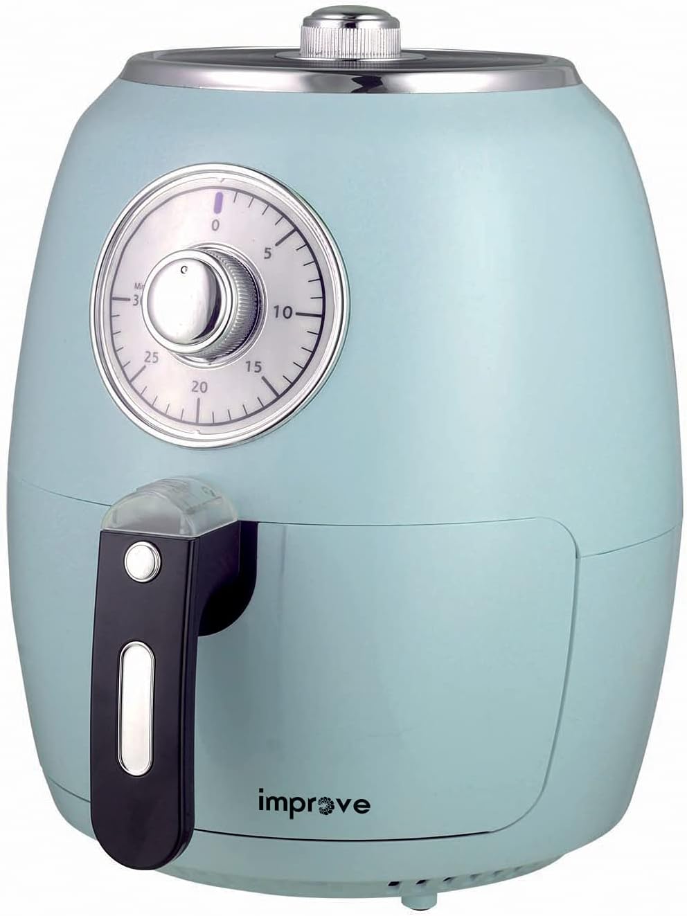 Friggitrice ad aria calda retrò senza olio 2,5 litri, 1500W, 200°C, timer 30 minuti, Improve IMPFR2510 Friggitrice ad aria calda retrò senza olio 2,5 litri, 1500W, 200°C, timer 30 minuti, Improve IMPFR2510
