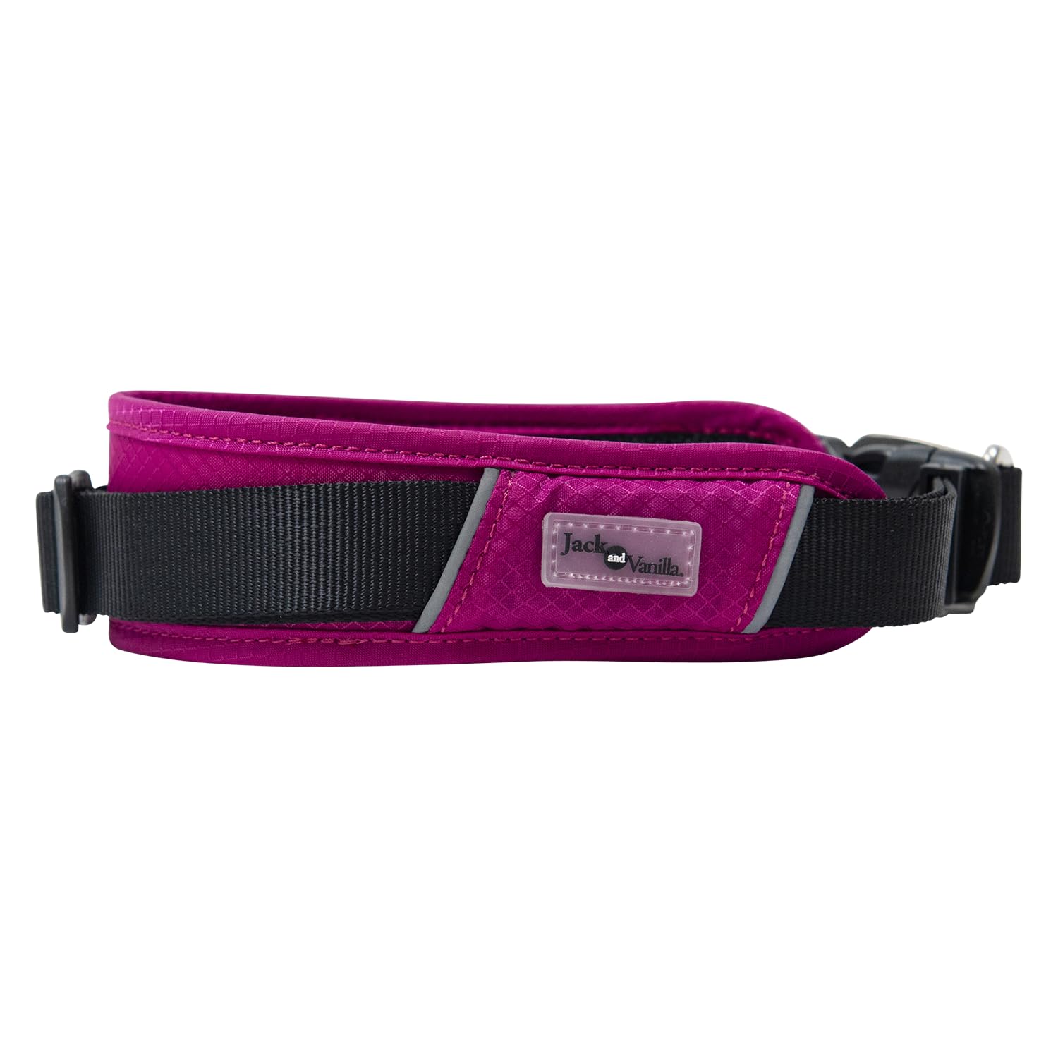 JACK AND VANILLA, Expedition Dog Collar, Fuchsia Colour, Size 25 mm x 52 cm