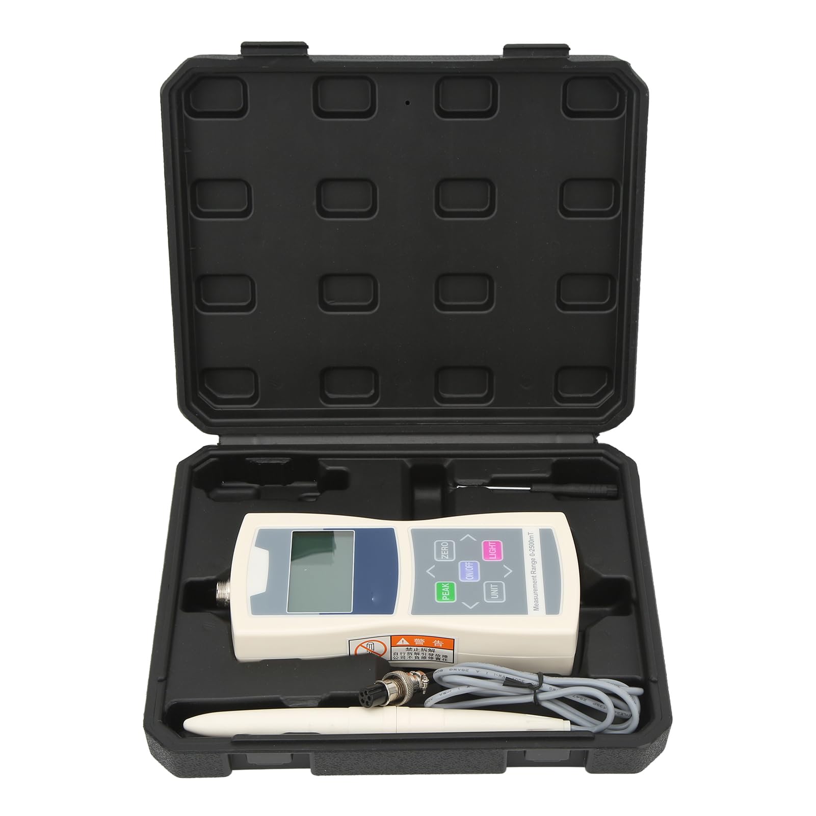 Oumefar Gauss Meter, LCD Gaussmeter Magnetic Field Detector High Accuracy Handheld Gauss Meter Digital Gauss Tester 0‑2500mT EMF Meter