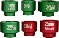 Felisbieti 6-Piece Oil Filter Socket Set 24-36mm, 3/8" Drive Low Profile Wrench Tool for Fuel & Oil Filters in Tight Spaces