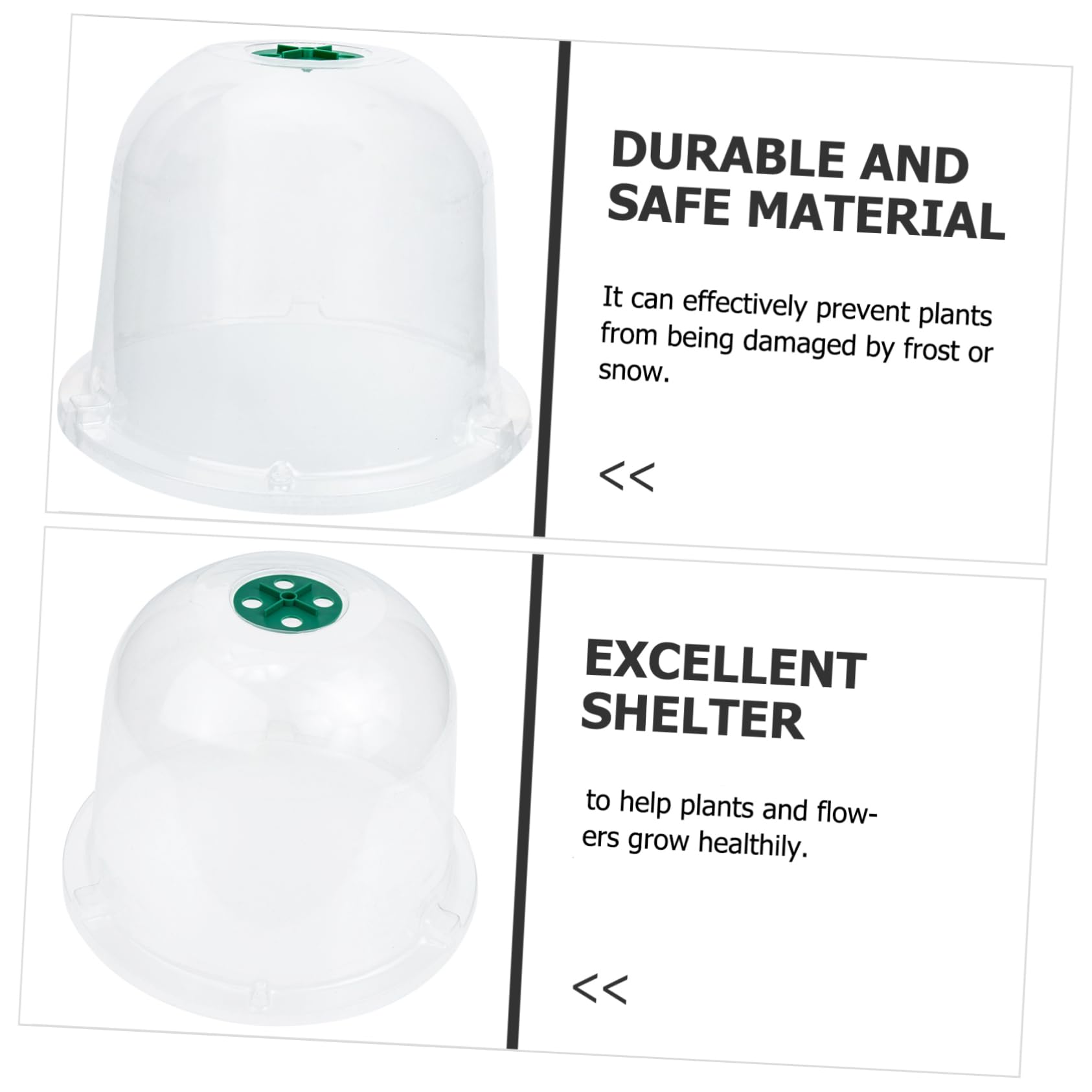 Hemobllo 5 Pièces Cloches de Jardin Réutilisables pour Protection Plantes de Couvertures pour Fleurs Plantes Pot Transparent pour Saine