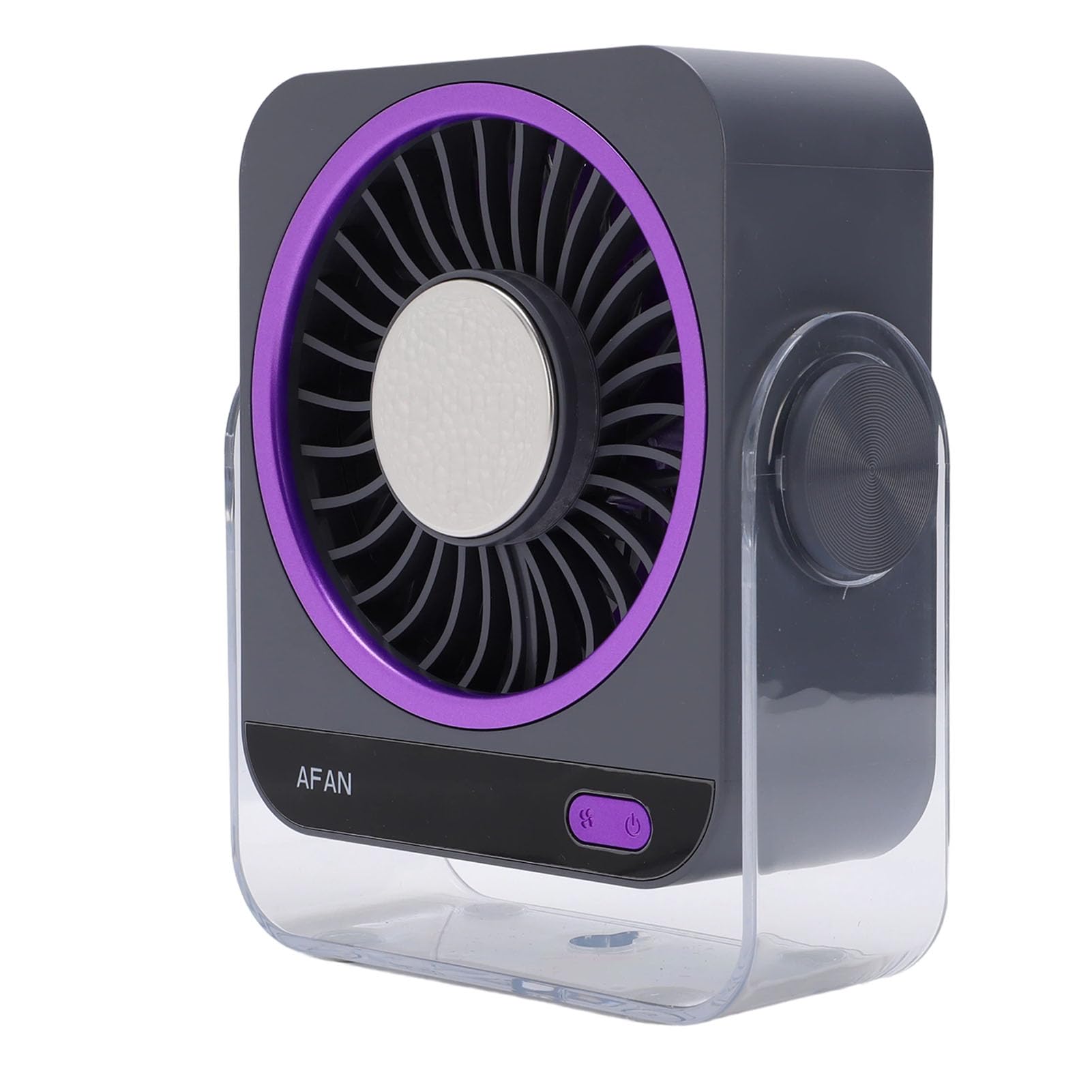Ventilador de Escritorio Portátil Semiconductor, Refrigeración por Hielo, Ventilador Silencioso Recargable por USB con 199 Velocidades para Camping, Oficina, Tamaño ABS 143x57x169mm (GRAY)