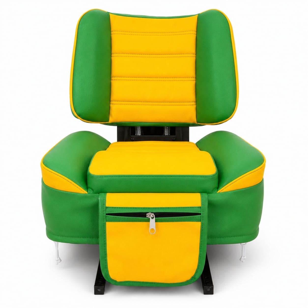 Tractor Seat Cover, Universal Fit, Green & Yellow with Storage Pocket | Fits Most Tractors, 5-Minute Install, Elastic Bottom & Hooks, Wide Back Cover, Anti-Slip Design-image-25