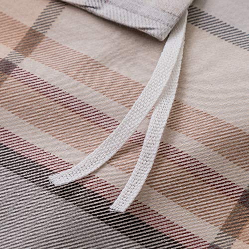 Susybao SZJRQC2019050826 Plaid Duvet Cover Queen 100% Cotton Khaki Gingham Duvet Cover Set 3 Pieces 1 Tartan Striped Duvet Cover thumb #3