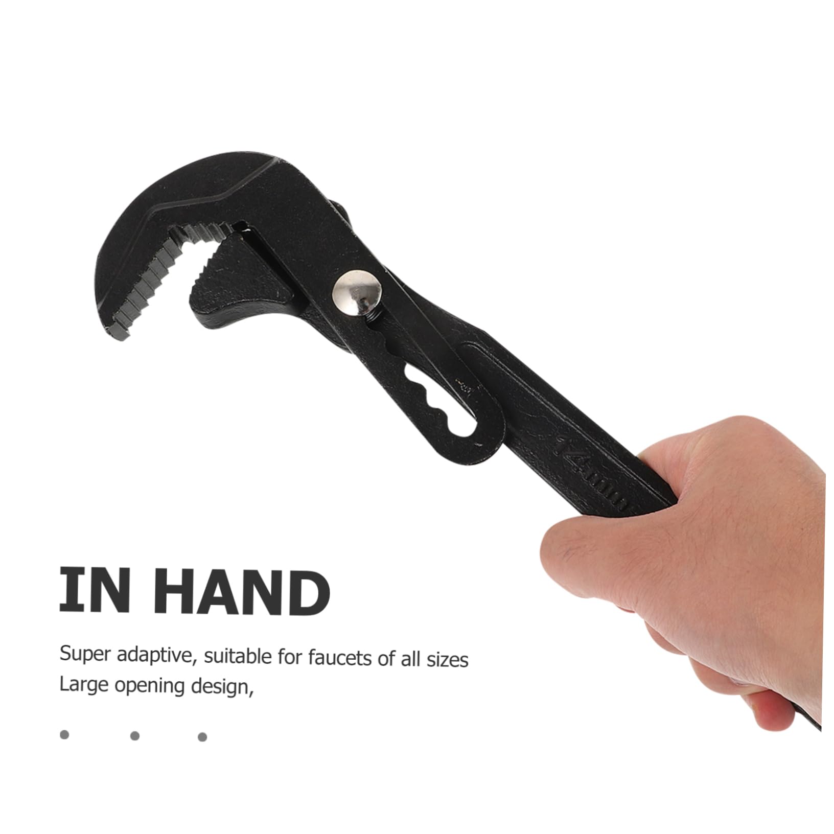 NUOBESTY Llave Ajustable Multifuncional para Fontanería en Baño y Reparaciones Domésticas, Acero Cromo-vanadio, Diseño Moderno y Fácil de Transportar