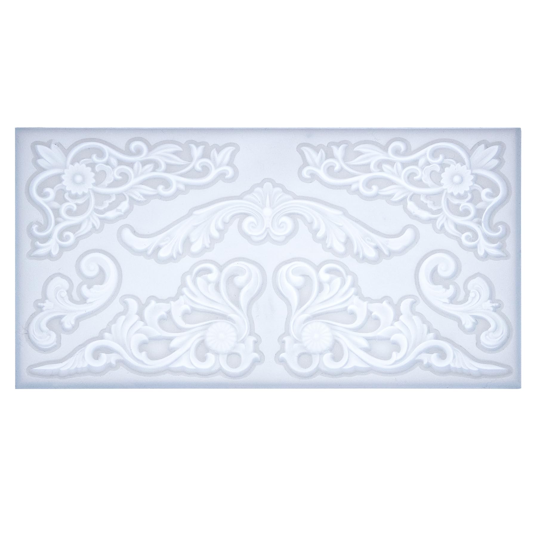 Baroque Moulds for Polyclay Plaster Fondant Cake Dekor Air Dry Clay Epoxy Resin Rococo Embellishment - Image 3