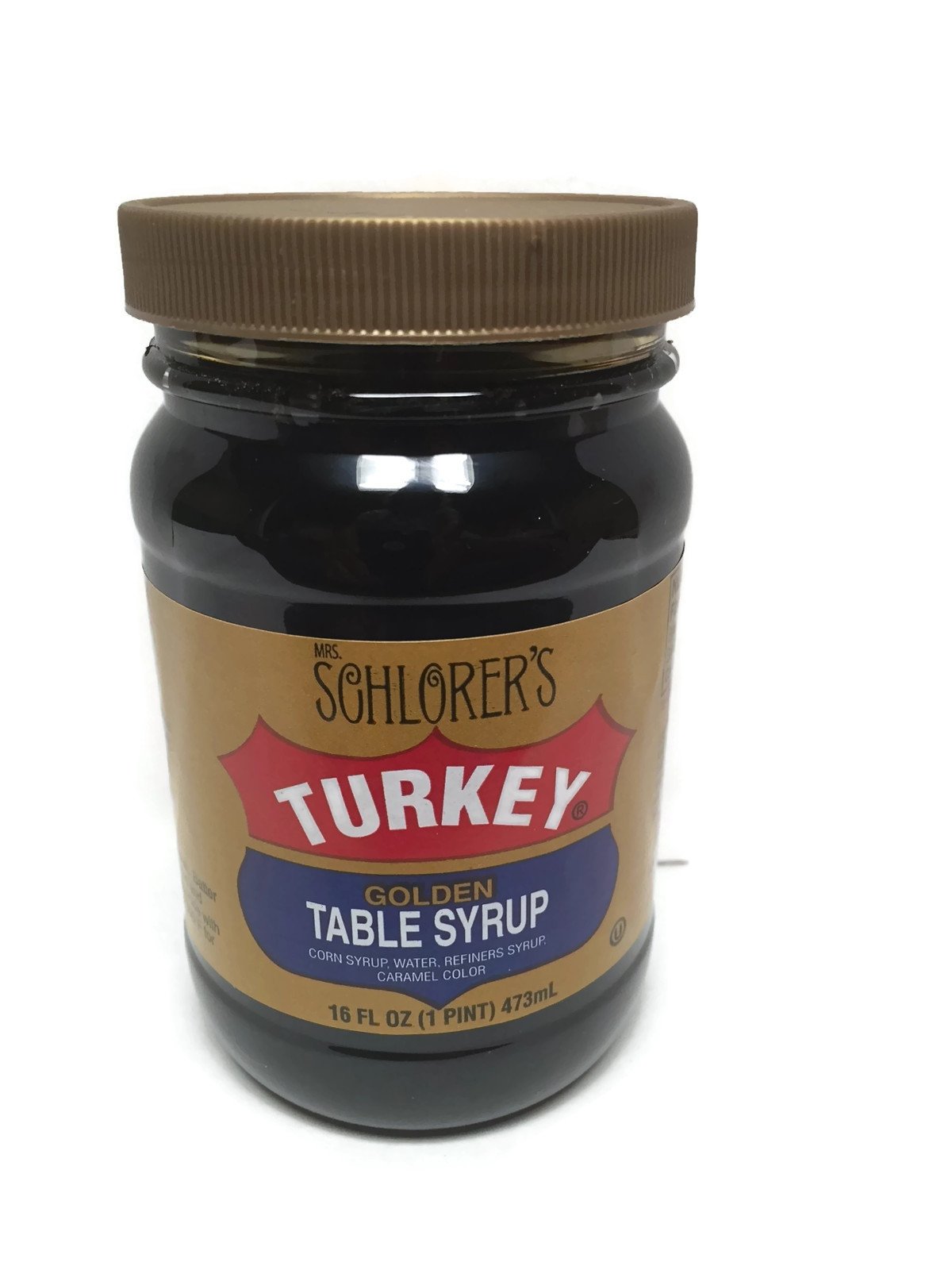Mrs. Schlorer's Turkey Golden Table Syrup, 16 Oz. (1 Pint)