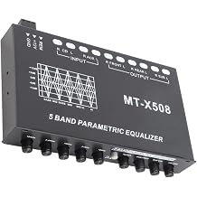 Car Equalizer with 5 Bands for Tuning and Crossover Amplifier