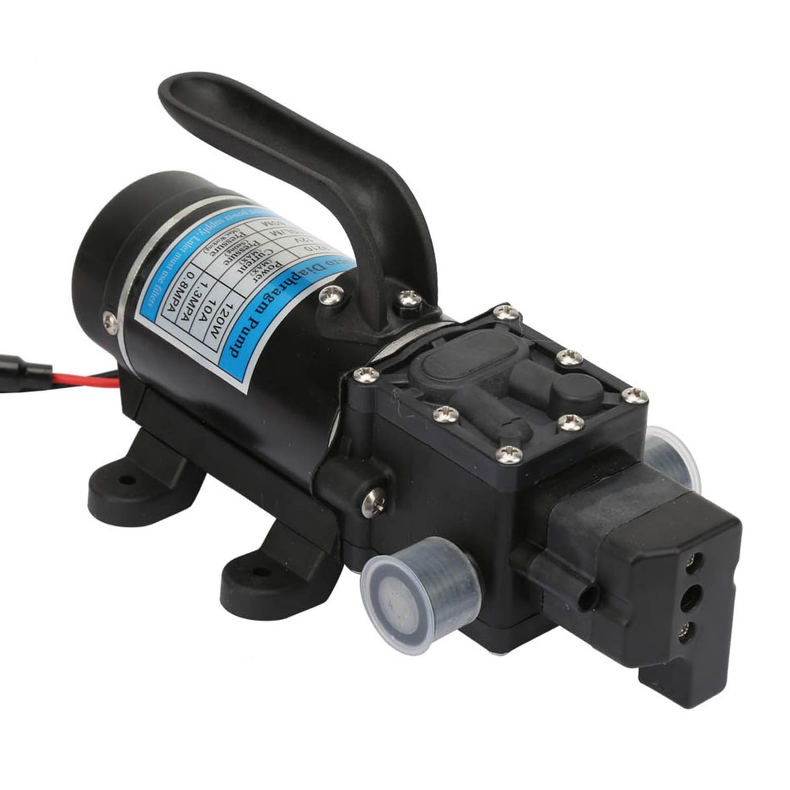Pompa idraulica elettrica, pompa a membrana autoadescante 12V 120W Pompa a membrana 10L/m per idropulitrice(12V 3210YD-12-120FS)