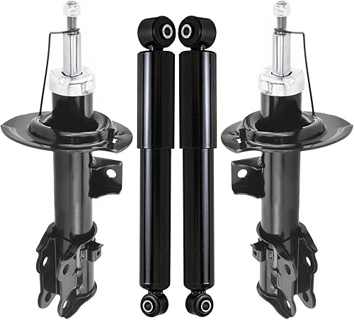 Miniatura 243 de Detroit Axle - Amortiguadores traseros para Chevrolet Equinox GMC Terrain Pontiac Torrent Saturn Vue Suzuki XL-7, 2 Amortiguadores traseros