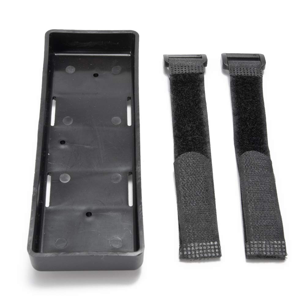 Black Plastic Battery Box Tray For 1/10 Scale RC Crawlers - Fits Axial SCX10, TRX-4, D90