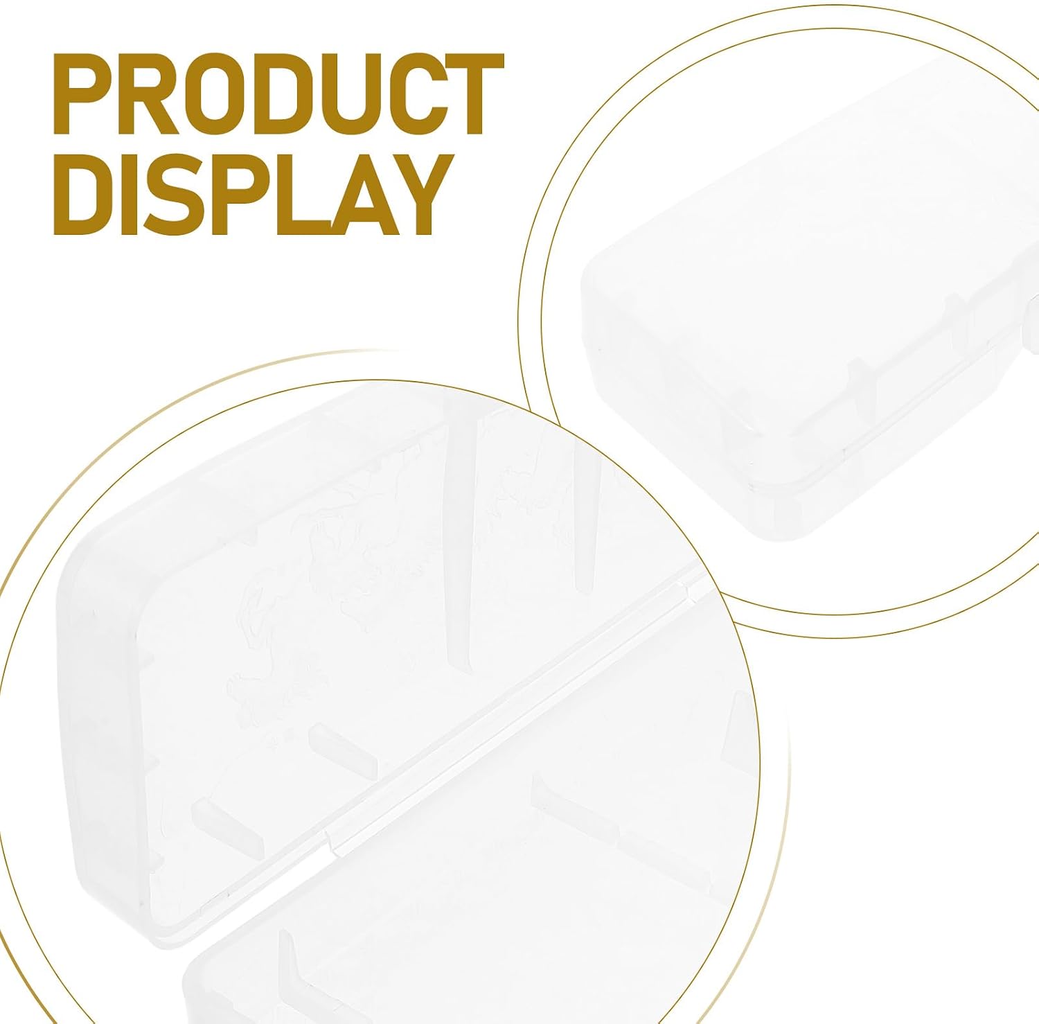 Didiseaon 3PCS Manual Razor Case: Transparent Hair Shaving Storage Box Organizer Travel Shaver Protective Holder for Barber Hair Removal Tools
