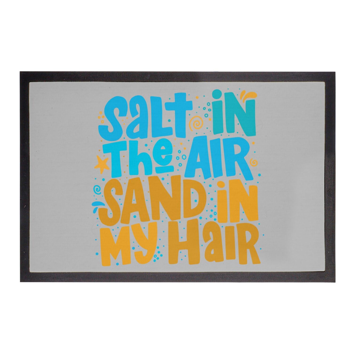 Paillasson gris anti sable et poussiere pour garder une entree propre