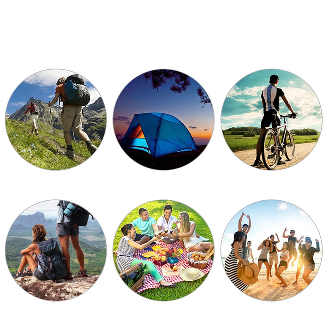 Altoparlante Bluetooth, Adattatore Audio Wireless HiFi, per Il Sistema Audio in Streaming Musicale Funziona, con La Ricarica Solare, La Luce di Emergenza, per L'esterno,Nero