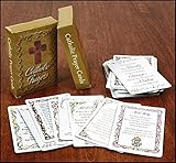 54 Holy Cards Catholic Devotional Prayers Our Father, 10 Commandments, Footprints & More