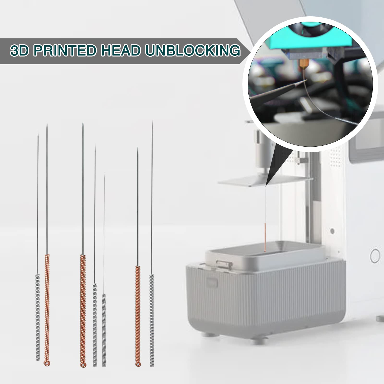 3D-Drucker Düsenreinigungs-Set 44-teilig – Nadeln 0,15–0,8 Mm, Pinzetten & Bürsten, Für Die Meisten Düsen