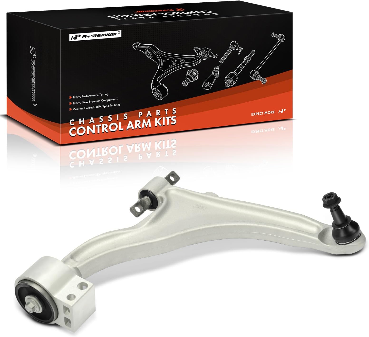 A-Premium Front Right Lower Control Arm, with Ball Joint & Bushing, Compatible with Cadillac SRX 2010-2016