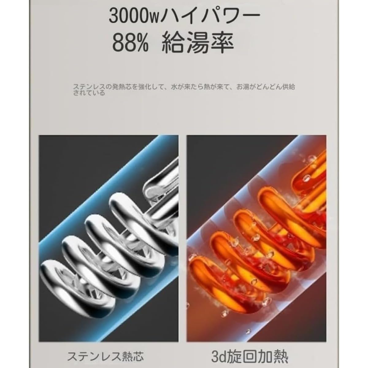 Amazon | TAYOA 電気温水器 電気給湯器 シャワー 瞬間サーモスタット