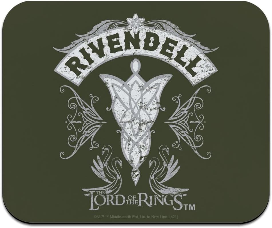 Lord of The Rings Rivendell Low Profile Thin Mouse Pad Mousepad