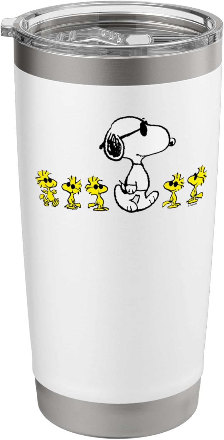 Snoopy and Woodstock Cool Crew Peanuts Design Stainless Steel Insulated Tumbler